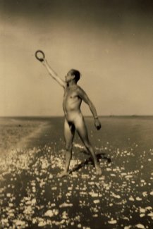Unknown photographer, Naked man on the beach