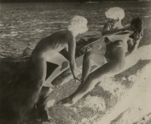 Unknown photographer, Paper negative of two nudes