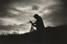 Unknown photographer, Setting up a telescope